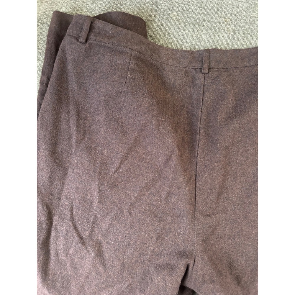 L.L.Bean Women's Cotton Blend Brown Trousers Regular Fit Size 20 Autumn - Picture 4 of 5